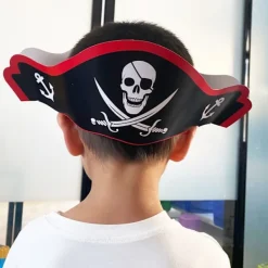 Halloween Papperspirat Partyhattar (24-pack)><noscript><img width=