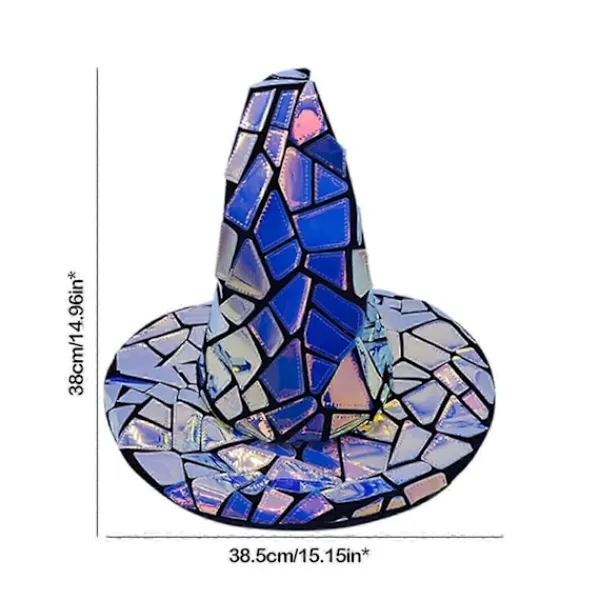 Halloween Party Dekorationer - Häxhattar & Plommonstop - 12-pack> Huvudbonader