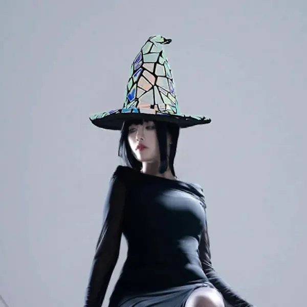 Halloween Party Dekorationer - Häxhattar & Plommonstop - 12-pack> Huvudbonader