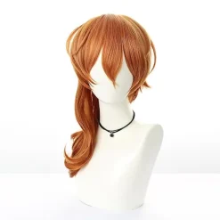 Halloween Peruk Bungou Stray Dogs Cosplay Nakahara Chuuya Peruk Anime Män 20 Tum Hår Julparty Värmebeständiga Syntetiska Peruker + Gratis Mössa> Peruker