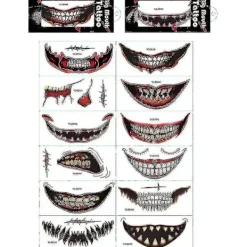 Halloween Prank Makeup Temporary Tattoo 9><noscript><img width=