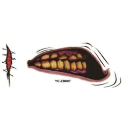 Halloween Prank Makeup Temporary Tattoo 7> Smink