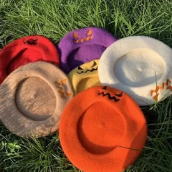 Holocky Halloween pumpa basker Söt kvinnor Cap varm hatt><noscript><img width=