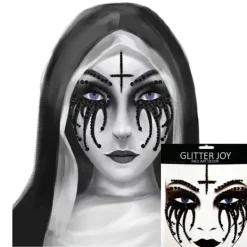 LAIQIANKUA Halloween pumpa Makeup Inspiration Ansiktsprydnad klistermärke> Smink