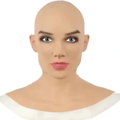 Halloween Realistisk Vuxen Kvinna Latex Huvudskydd Fancy Cosplay Mask> Masker