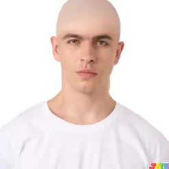 Halloween Skallig Peruk Latex Skallig Peruk För Män Kvinnor Halloween Kostymer, Skallig Perukhatt För Vuxna Kostym Halloween Makeup Kostymtillbehör><noscript><img width=