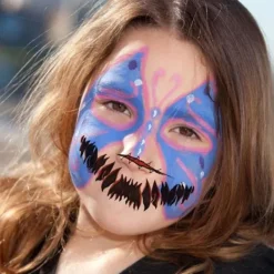 Halloween skräck clown mun klistermärken, Halloween tillfälliga tatueringar kit, Halloween tatuering klistermärken, Halloween smink><noscript><img width=