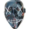 Halloween Skräckmask Cosplay Led Costume Mask Light Up Halloween festlig fest (Glödande isblå)> Masker