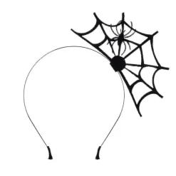 Halloween Spindelväv Spindelväv Halloween Fest Huvudbonad (svart Spindel)> Huvudbonader