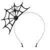 Halloween Spindelväv Spindelväv Halloween Party Huvudbonad (Svart Spindel)> Huvudbonader