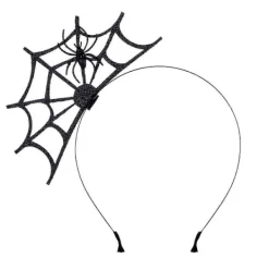 Halloween Spindelväv Spindelväv Halloween Party Huvudbonad (Svart Spindel)><noscript><img width=