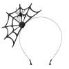 Halloween Spindelväv Spindelväv Halloween Fest Huvudstycke (Svart> Huvudbonader