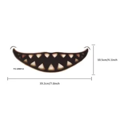 Halloween 12st Tatueringar Stickers Makeu Temporary Water Transfer Paper Special Style Party Prank> Smink