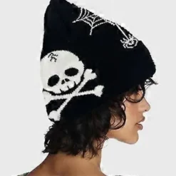 Halloween Stil Vuxenmössa Elastisk Vindtät Hatt Öronmuffar Varm Vintermössa Vuxen Cykling Skidutrustning Orange (Orange) 36T><noscript><img width=