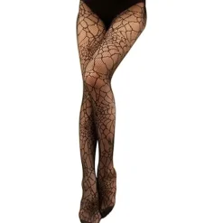 Halloween Strumpbyxor för kvinnor Spindelnät Bodysuit Witch Fancy Dres> Tillbehör