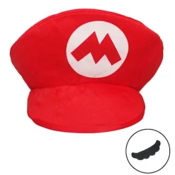 FMYSJ Halloween Super Mario Bros Cosplay Skumröd eller Grön Hatt med Mustasch Karneval Party Cap Rekvisita Kostymtillbehör (FMY)> Huvudbonader