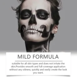 Halloween svart och vit grundmålning> Smink