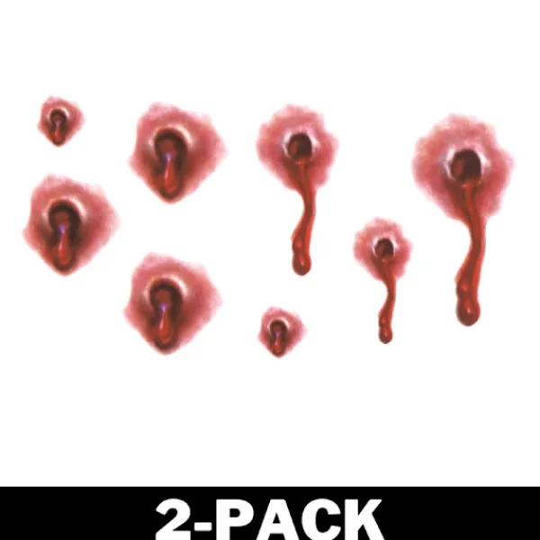 Halloween Tatuering Bullet Wounds 1-Pack> Smink