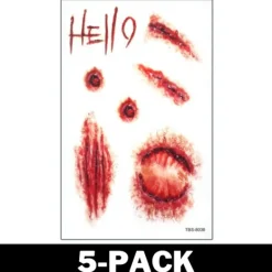 Halloween Tatuering Öppna Sår 5-Pack> Smink