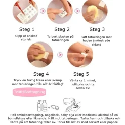 Delivast Halloween Tatuering Sår Stygn 8-Pack> Smink