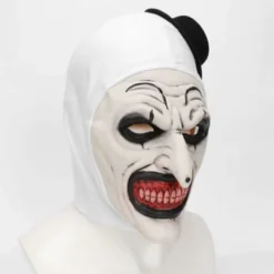 Halloween Terrifier Mask Clown Mask Läskig Joker Kostym Halloween Skräck Läskig Mask för Vuxna Män Kvinnor‘-OP><noscript><img width=