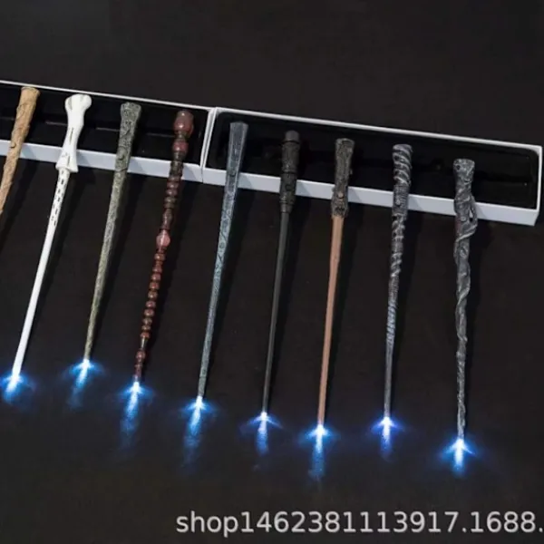 Halloween trollstav Harry Potter trollstav, för Halloween-presenter Cosplay Style Glowing Wand> Tillbehör