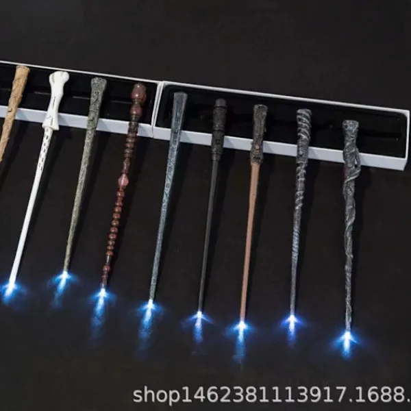 Halloween trollstav Harry Potter trollstav, för Halloween-presenter Cosplay Style Glowing Wand> Tillbehör