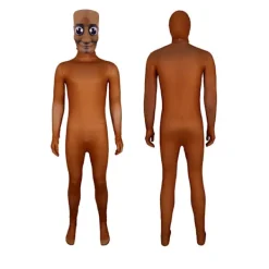 Halloween Tung Tung Tung Sahur Streckgubbe Kostym Rollspel Scenframträdande Kostym 190cm> Dräkter