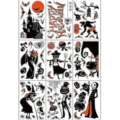Halloweendekorationer, Halloween Fönsterdekorationer, Dekaler För Halloween> Smink