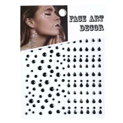 KOOLYOU Halloweenfest 4 delar / Svarta mörka ansikts- och kroppssmycken><noscript><img width=