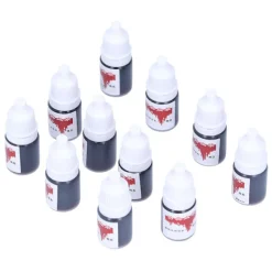 Halloween-fest falskt blod DIY Cosplay scenframträdande falskt blod sminkverktyg 5ml X 11st sålt blod><noscript><img width=