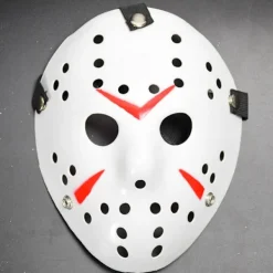 Halloween-fest Jason Voorhees målad hockeymask><noscript><img width=