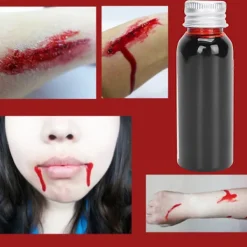 Halloweenfest Låtsasblod DIY Cosplay Scenframträdande Låtsasblod Sminkverktyg><noscript><img width=
