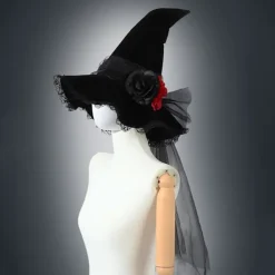Jettbuying Halloween-Hatt för Kvinnor Häxhatt Häxhattar för Kvinnor><noscript><img width=