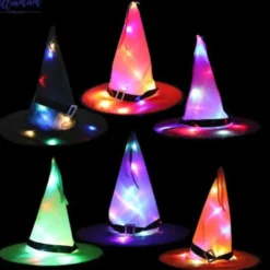 Halloween-hatt LED-lysande häxhatt Harry Potter magisk hatt> Huvudbonader