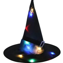 Halloween-hatt LED-lysande häxhatt Harry Potter magisk hatt> Huvudbonader