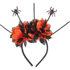 Halloween-huvudbonad, svart gotisk hårtillbehör, spöke, brud, brudklänning No,> Huvudbonader
