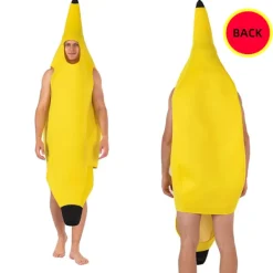 unbranded Halloween-kostym bananformad sminkuppträdande kostym banan kostym mjuk och bekväm> Dräkter