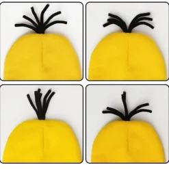 Halloween-kostym Beaniehatt Minion-glasögon Handskar Maskeradkostym Despicable Me Cosplay Tillbehör Vuxen><noscript><img width=