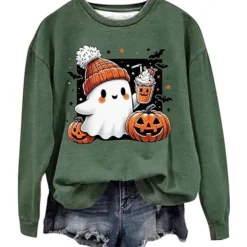 Halloween-kostym Dam tröja grön M> Dräkter