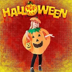 Halloween-kostymer för föräldrar och barn med pumpaansiktsmålning [JSR]><noscript><img width=