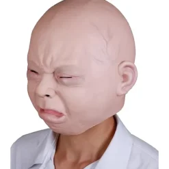Halloween-kostymfest Baby Mask Full Head för vuxna Latex Cry Baby Mask> Masker