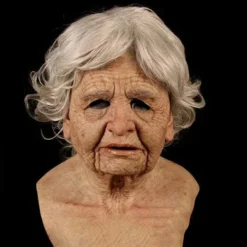 Halloween-latexmask - Gammal man Dekor Realistisk Ansiktsmask för Mänskliga Rynkor> Masker