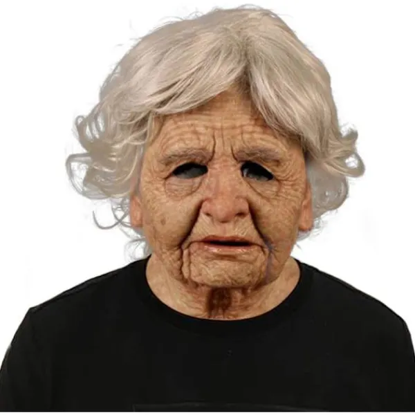 Halloween-latexmask - Gammal man Dekor Realistisk Ansiktsmask för Mänsklig Rynka> Masker