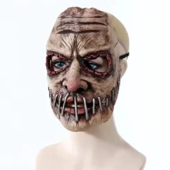 Halloweenmask för vuxna - Skräckmask - Läskig ansiktsmask - 24x20 cm - Karnevalskostym rollspel> Masker