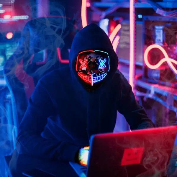 Halloween-mask med skeletthandskar, 3-läges upplyst läskig LED-mask med LED-glödande handskar, Halloween-dekorationer-FA-> Tillbehör