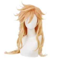 Halloween-peruk Demon Slayer-peruk Cosplay Stridande Häst Gradient Lockigt Hår Kvinnlig Syntetisk Fiber Peruk Manlig Karneval Halloween-WELLNGS> Peruker