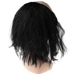 Halloweenperuker Skallig Hår Maskerad Kostymfest Rolig Cosplay Rekvisita Svart/Vit><noscript><img width=