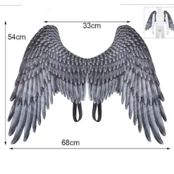 Halloween-rekvisita för utrikeshandel pojkar flickor barn svarta vingar><noscript><img width=