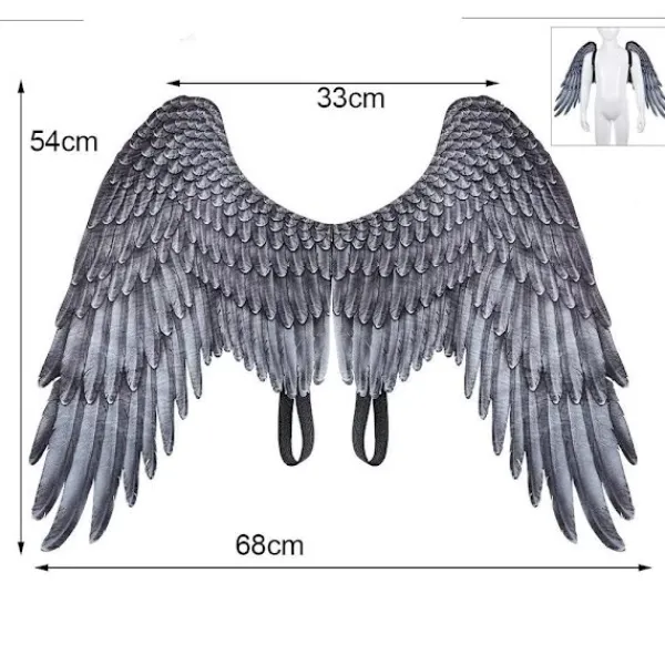 Halloween-rekvisita för utrikeshandel pojkar flickor barn svarta vingar> Tillbehör